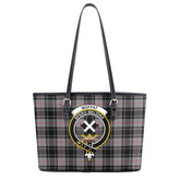 Moffat Modern Tartan Crest Leather Tote Bag
